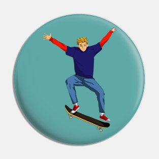 Skater Boy Pin