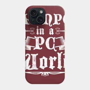 An NPC in a PC World Phone Case