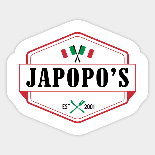Japopo S Italian Restaurant Logo Gift Japopos Japopo Italian Restaurant Sticker Teepublic