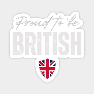 Proud british, United kingdom flag Magnet