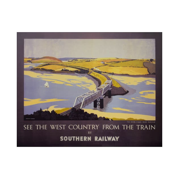 Vintage Southern Railway Travel Poster The West Country by Random Railways