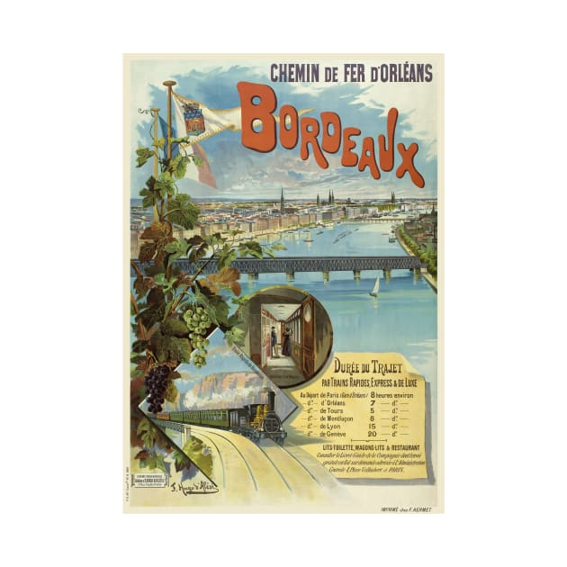 Bordeaux France Vintage Poster 1896 by vintagetreasure