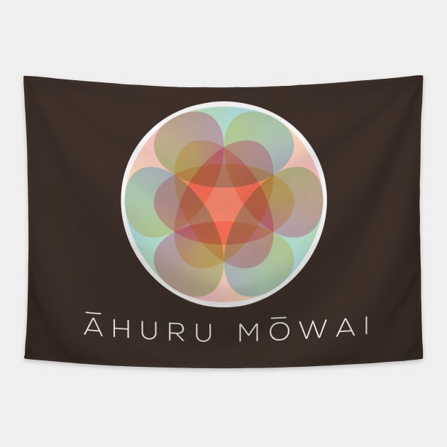 Ahuru Mowai Flower Tapestry by TheVectorMonkeys