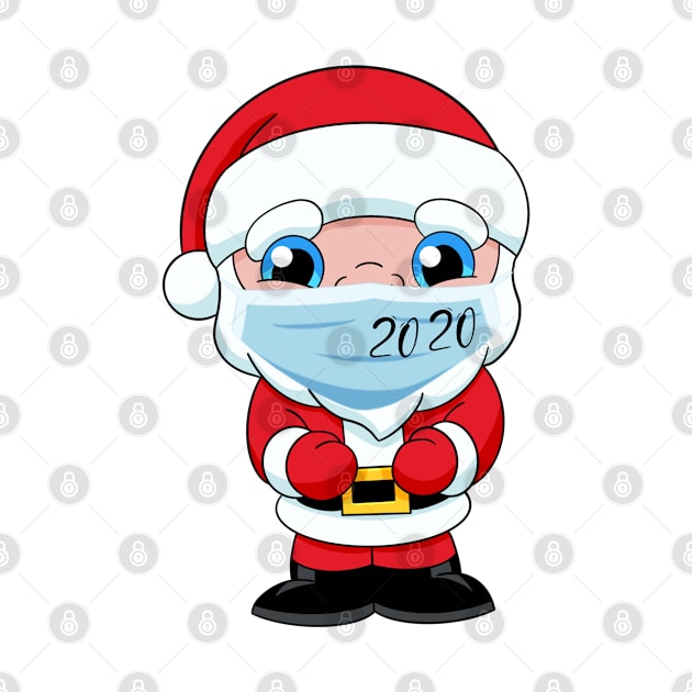 Quarantined Santa Claus 2020, quarantine 2020 face mask for kids, funny quarantined Christmas, new year face mask by PrimeStore