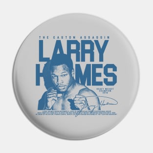 Larry Holmes - Retro Blue Pin