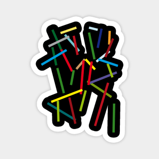 abstract sticks Magnet