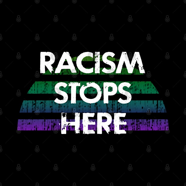 Racism stops here. Fight the deadly virus. The real pandemic. Police brutality must stop. Silence is violence. White supremacy. Be actively anti-racist. Speak up. Black lives matter. by IvyArtistic