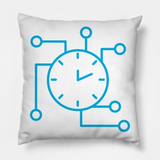 Circuit Clock Pillow