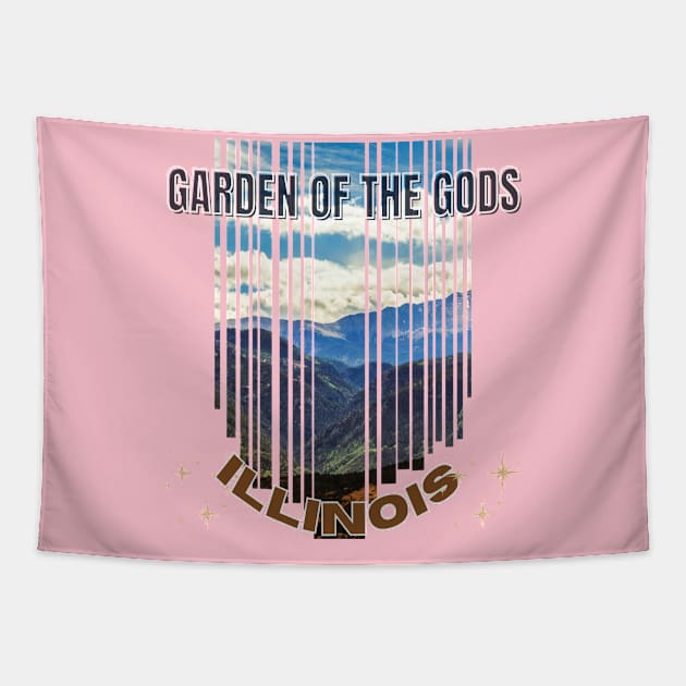 Garden of the gods, Illinois Tapestry by TeeText