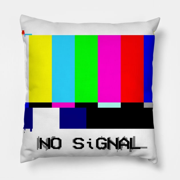 N0 Signal - Light BG Pillow by Taurus_Designs