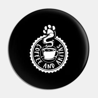 Coffee and Akitas - Akita Pin