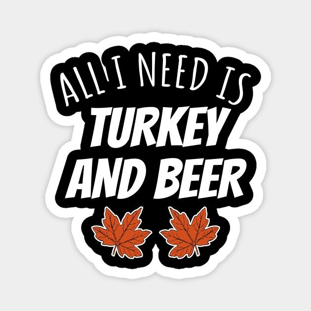 Turkey And Beer Magnet by LunaMay