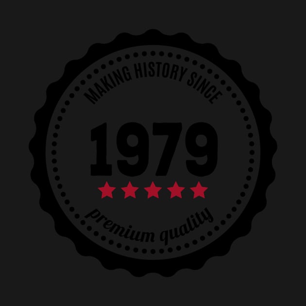 Making history since 1979 badge by JJFarquitectos