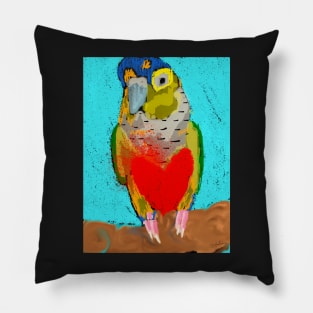 Conure Love Birb ( Bird ) Pillow