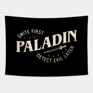 Paladin Smite First Detect Evil Later Funny Tabletop RPG Tapestry