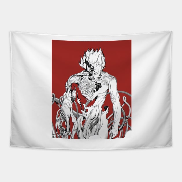 AKIRA -TETSUO SHIMA Tapestry by BadassManga