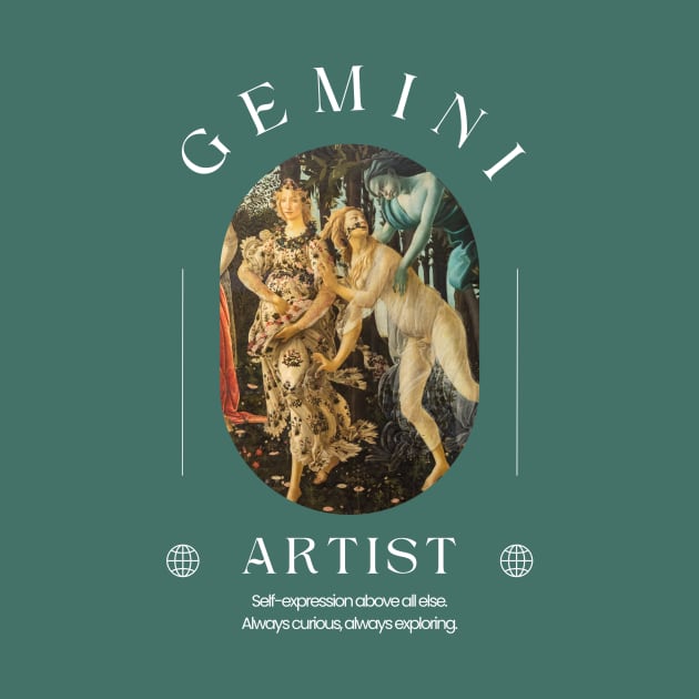 Gemini Artist - Astrology Art History 2 by rosiemoonart