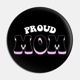 Proud Mom Asexual Pride Pin