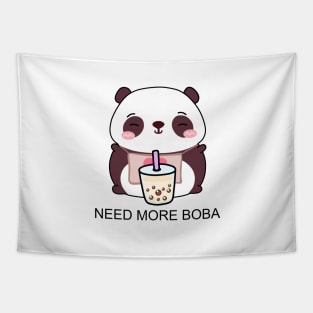 Cute Little Panda Needs More Boba! Tapestry