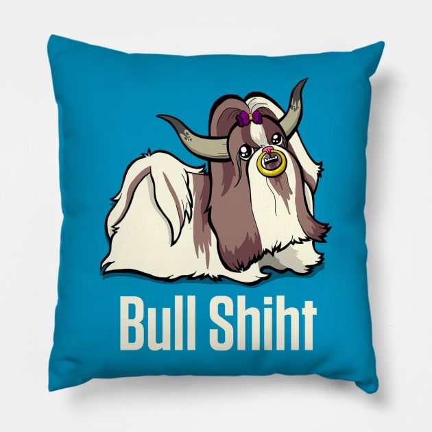 Bull Shiht Pillow by binarygod