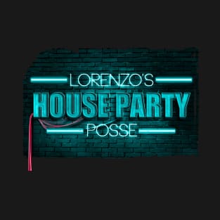 Lorenzo's House Party Teal Neon T-Shirt