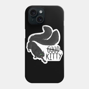 G̶o̶o̶d̶ Kitty Die-cut Long Hair Green Eyes Phone Case