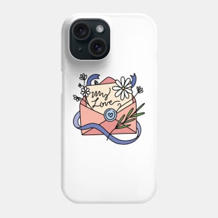 Love Letter with Flowers Phone Case