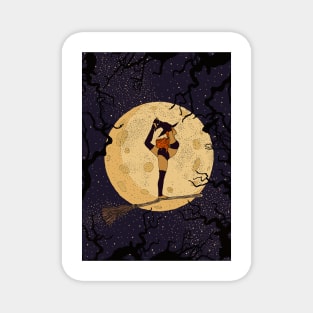 Halloween Namaste Witches Yoga Gift Magnet