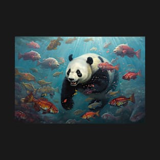 A Panda's Aquatic Journey T-Shirt