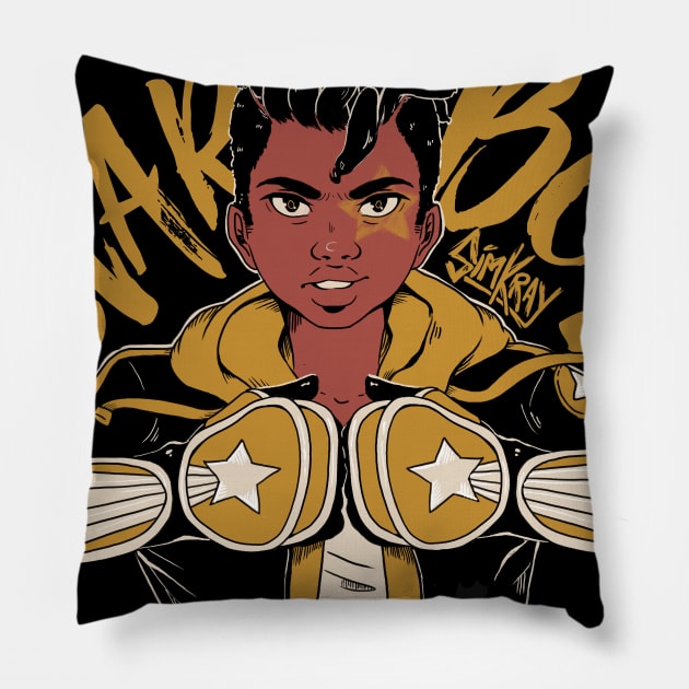 STAR BOY Colour Pillow by Simkray