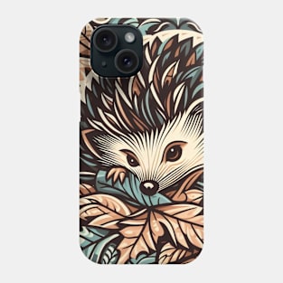 Porcupine in the Leaves Phone Case