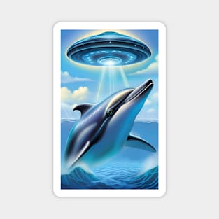 UFO Dolphin Magnet