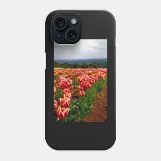 Tulips growing in the paddock Phone Case