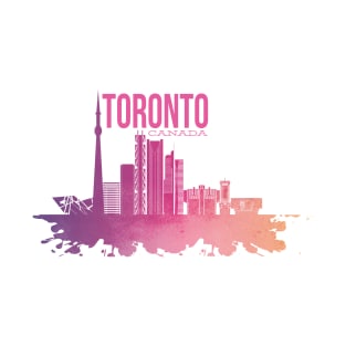 Toronto Watercolor Skyline T-Shirt