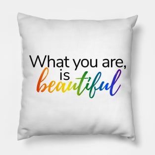 What you are is beautiful | LGBT pride | Warrior Nun Pillow