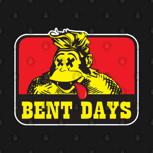 Bent Days (Color Version Black Tee) by digifab