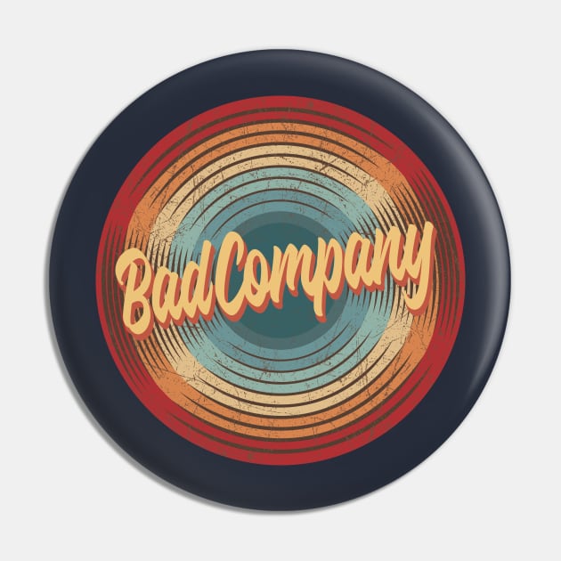 Bad Company Vintage Circle Pin by musiconspiracy