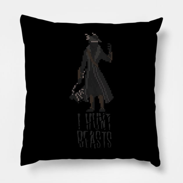 Hunters of Bloodborne - Hunters Pillow by Dicky