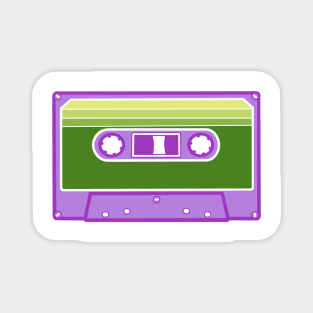 Gender Queer Flag Cassette Magnet