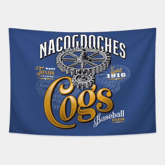 Nacogdoches Cogs Tapestry by MindsparkCreative