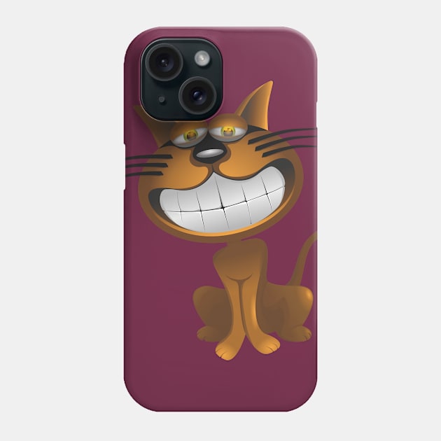 cartoon cat Phone Case by Empresa International