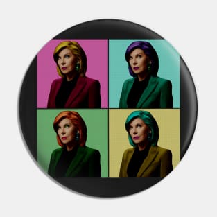 Diane Lockhart Pop Art Pin