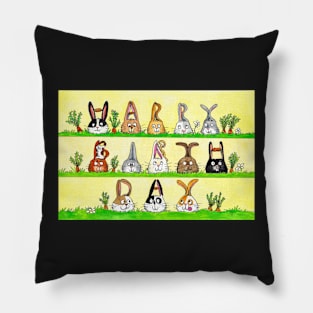 Happy Birthday Bunnies Pillow