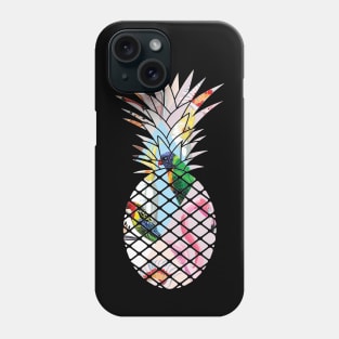 Tropical geometric Floral Bird Pineapple Phone Case