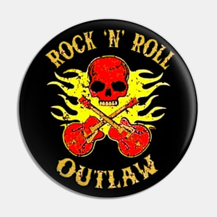 Rock 'n' Roll Outlaw (Colour 3) Pin