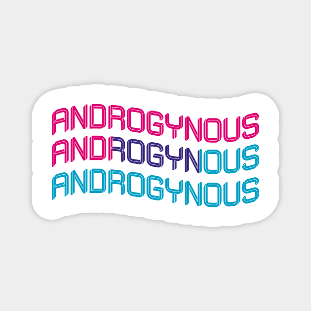Androgynous proud flag Magnet by carolphoto
