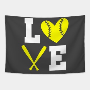 Softball Love Tapestry