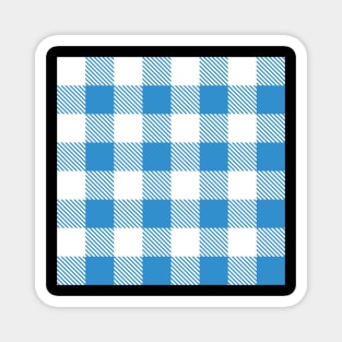 Square Blue stripes Magnet