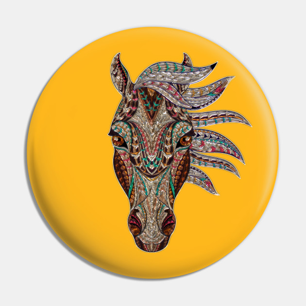 Horse Tribal Abstract Art Native American Geometric Horse Horse