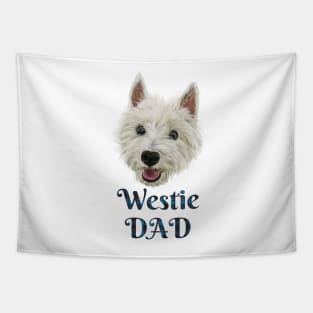 Mens Westie Dad Smiling West Highland Terrier Tapestry